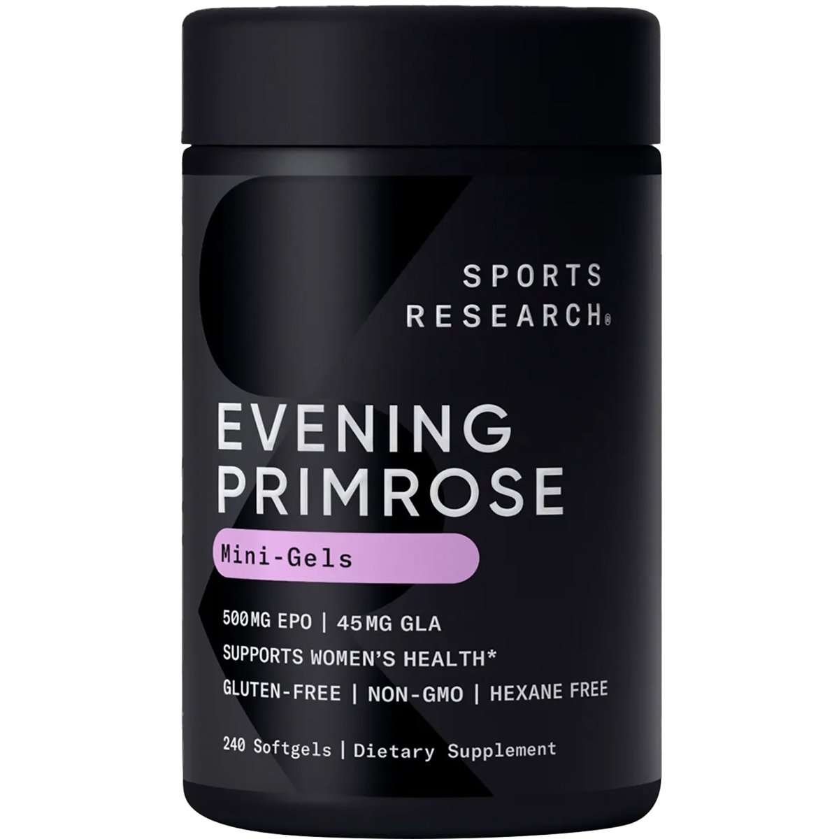 Sports Research Evening Primrose Oil Dietary Supplement - 120 Softgels