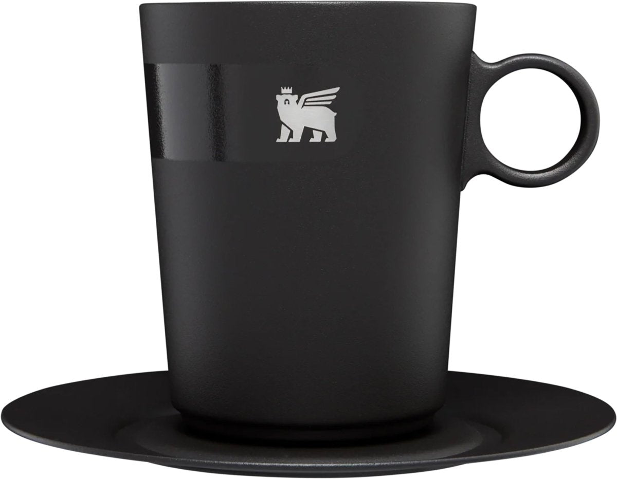 Stanley 10.6 oz. Daybreak Cafe Latte Cup and Stillness Saucer - Foundry Black