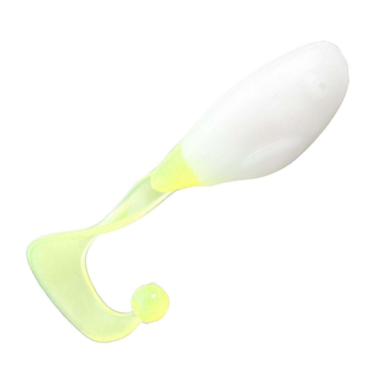 Strike King Mr. Crappie Crappie Cutter Soft Plastic - 1.5" Refrigerator White