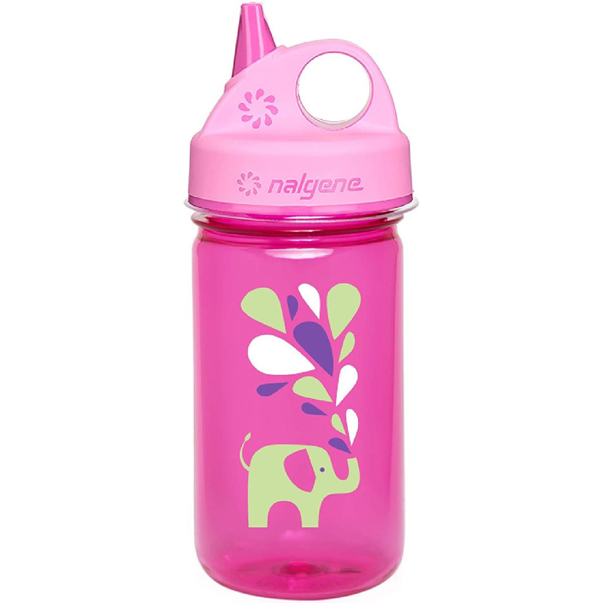 Nalgene Sustain 12 oz. Tritan Grip 'n Gulp Water Bottle - Pink Elephant/Pink