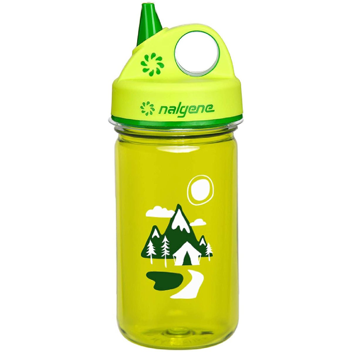 Nalgene Tritan Grip 'n Gulp Water Bottle - 12 oz. - Green Trail/Green