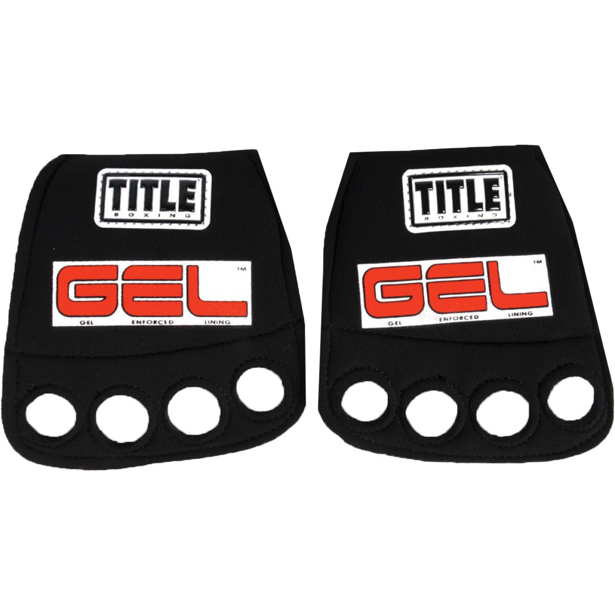 Title Boxing Gel Iron Custom Form Fit Neoprene Fist Guards - Black