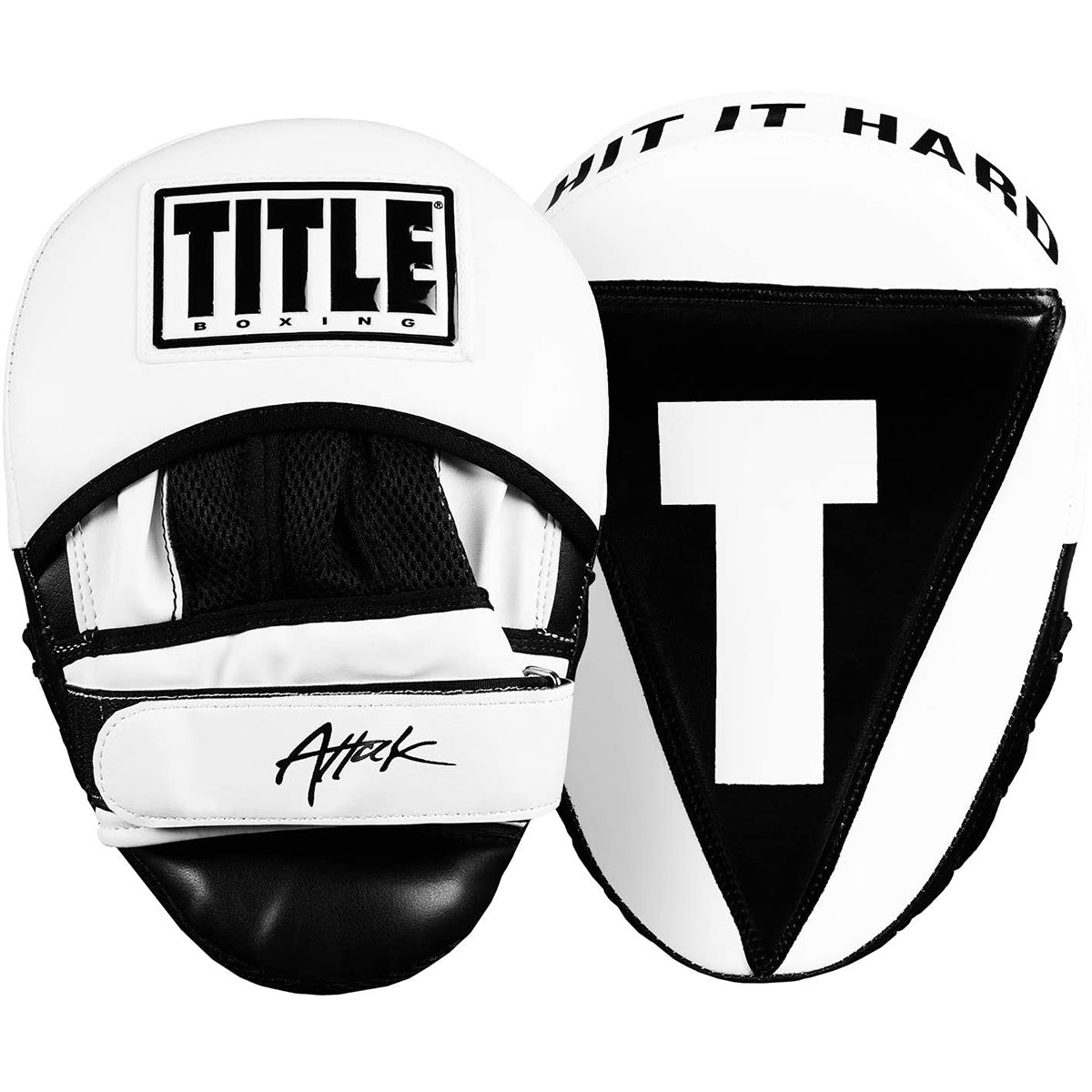 Title Boxing Attack Big-T Training Punch Mitts 2.0 - White/Black