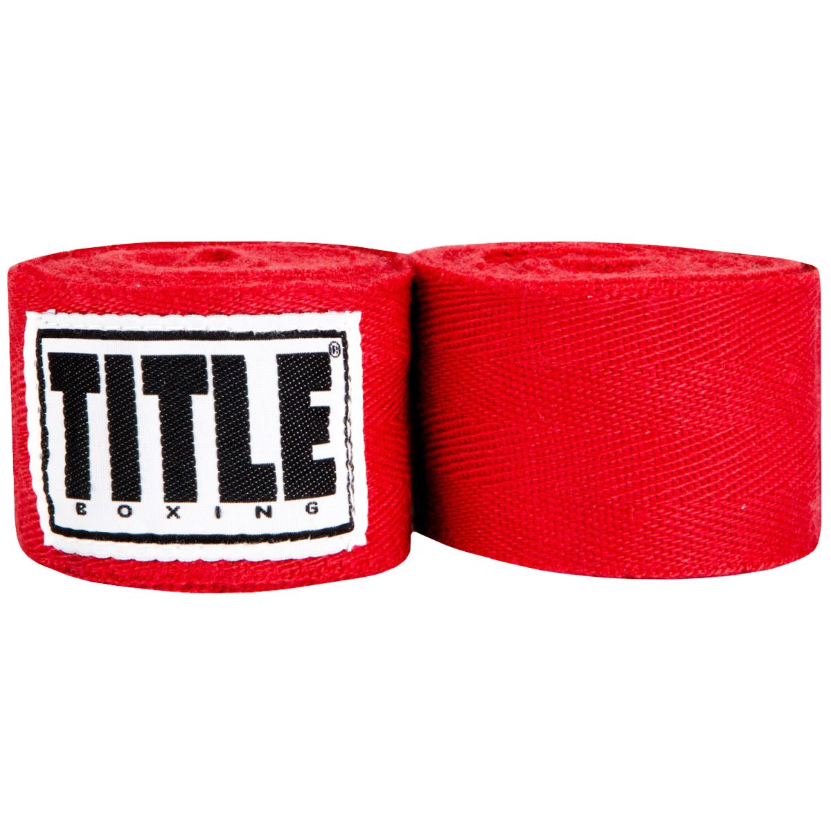 Title Boxing Traditional Weave Handwraps-Red
