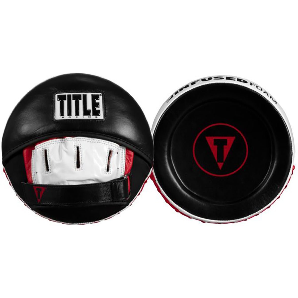 Title Boxing Infused Foam Punch Mitts 2.0 - Black/White/Red