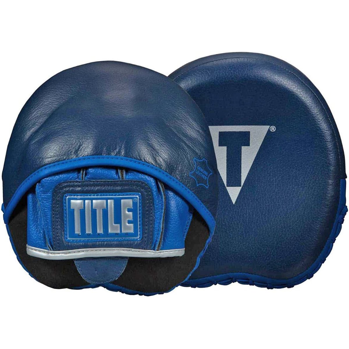 Title Boxing Royalty Leather Micro Training Punch Mitts - Royal/Navy