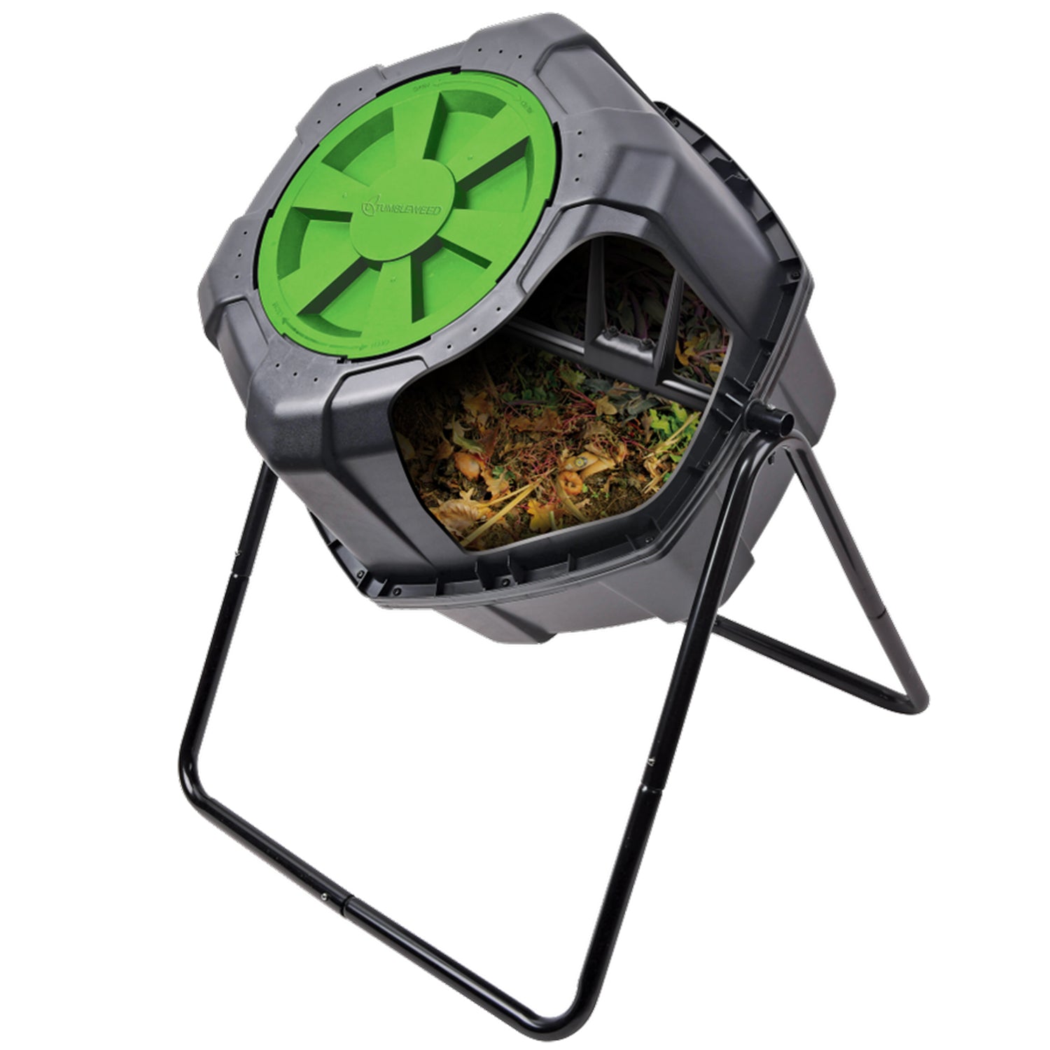 29 Gallon Outdoor Garden Rolling Compost Tumbler Bin (Open Box)