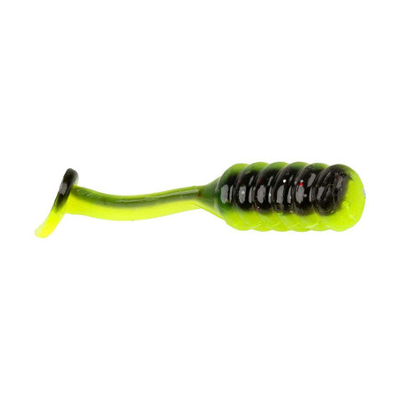 Strike King Mr. Crappie Teen-Zee Slabalicious - 1.25" Tuxedo Black Chartreuse