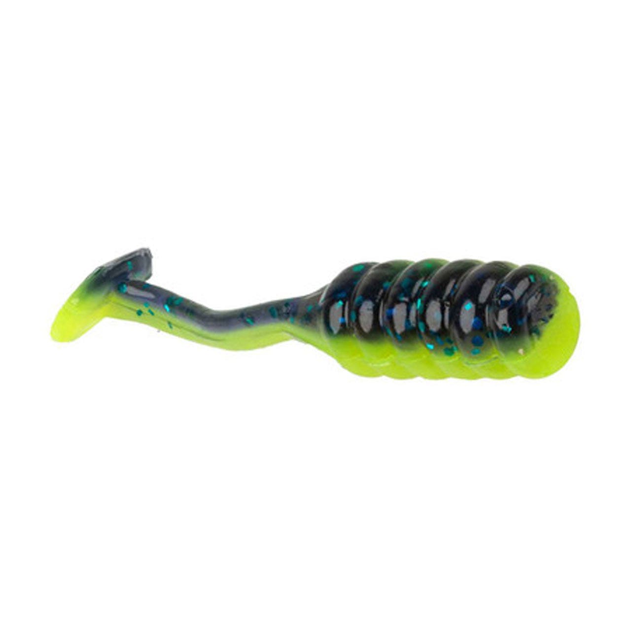 Strike King Mr. Crappie Teen-Zee Slabalicious - 1.25" Junebug Chartreuse