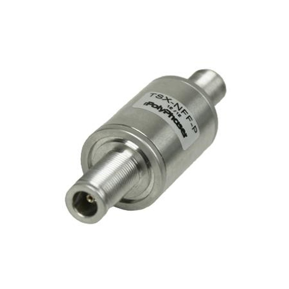 POLYPHASER TSX-NFF-P 698-2700 Mhz Coaxial Protector.500 Watt RF Power.N Female on Antenna Side, N Female on Equipment Side.PIM Rated