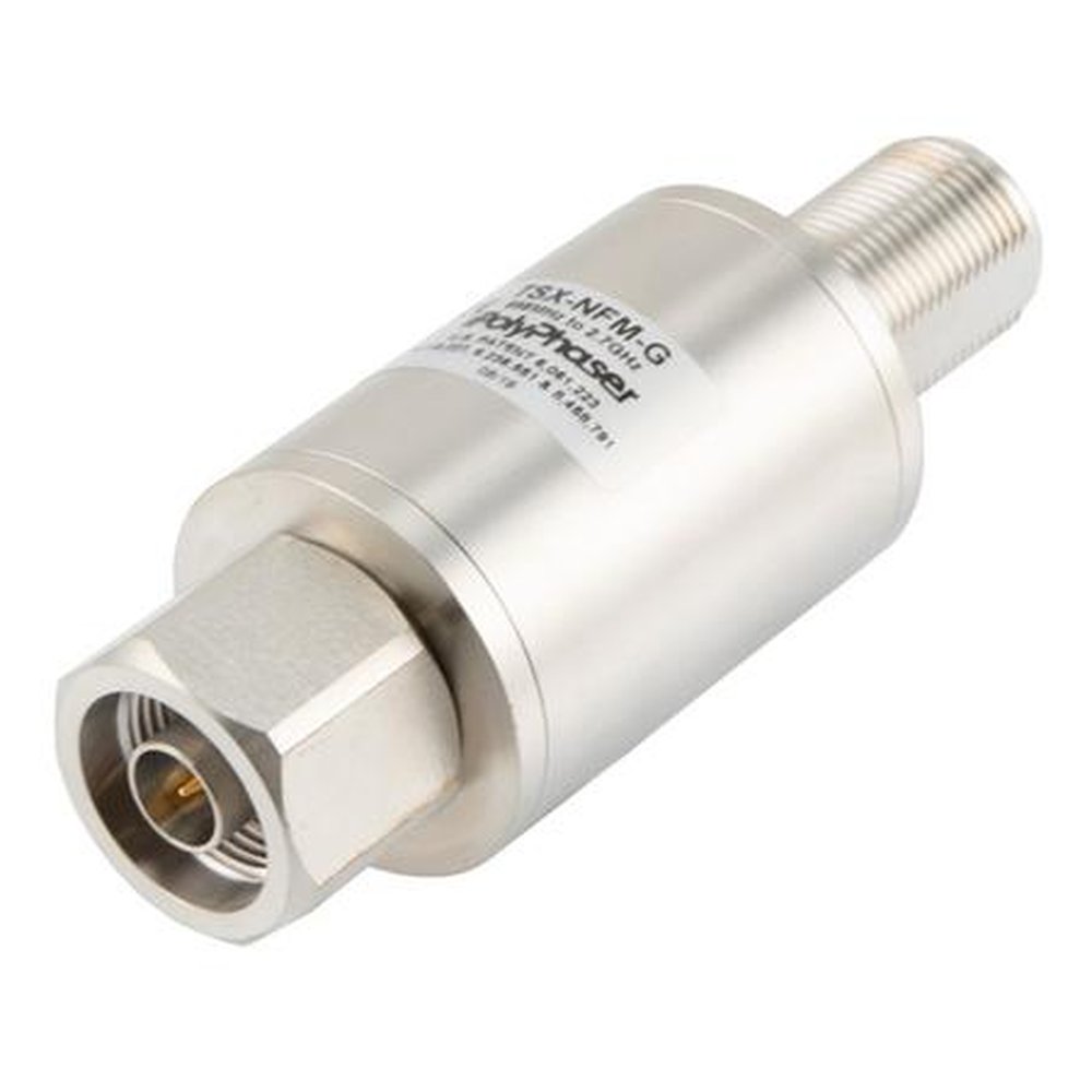 POLYPHASER TSX-NFM 698-2700 Mhz Coaxial Protector.500 Watt RF Power.N Female to N Male