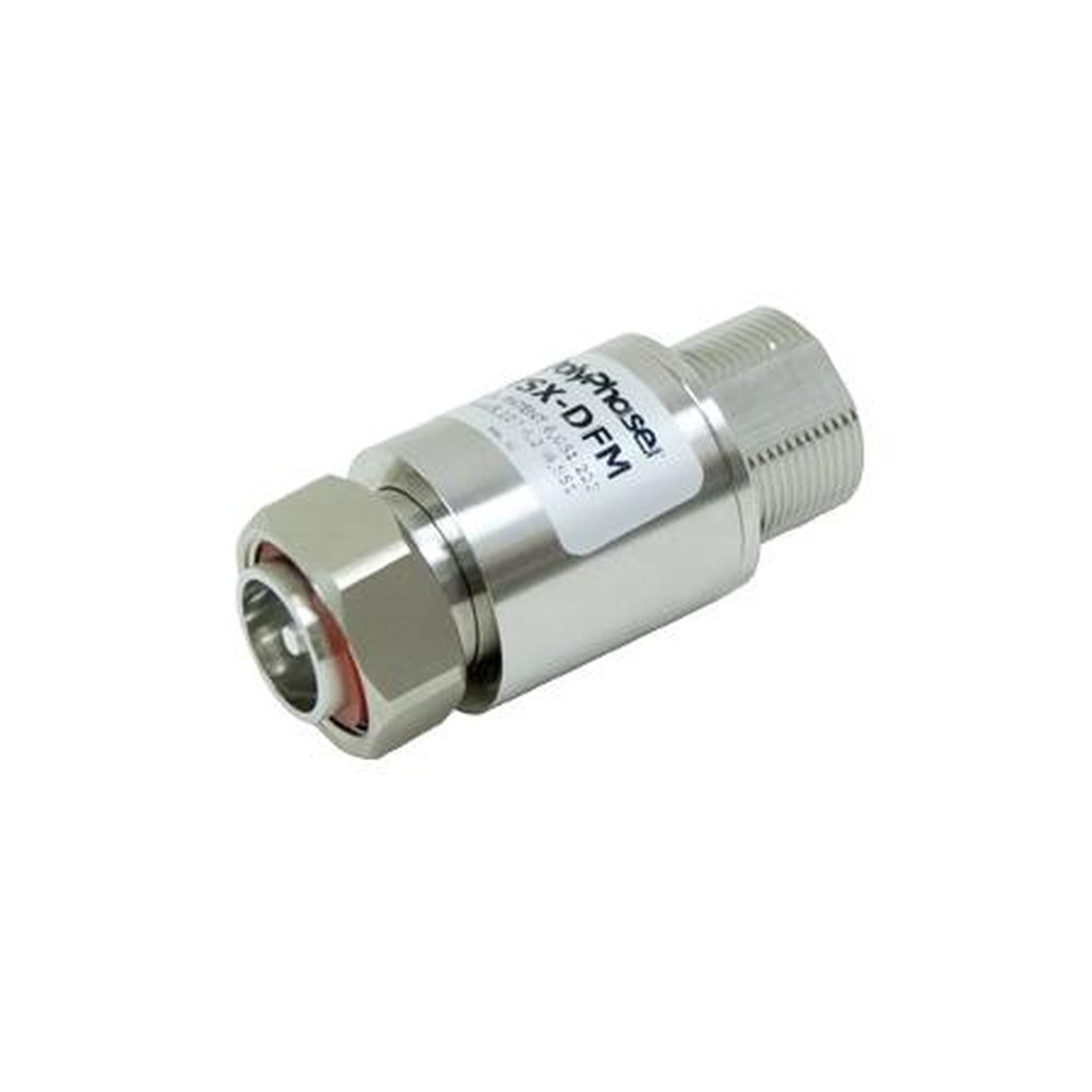 POLYPHASER TUSX-DFM Low Pim, DC Short Coaxial Bi-Directional Operation RF Protector Engineered for High Power of Combined Signals Operating 300 Mhz