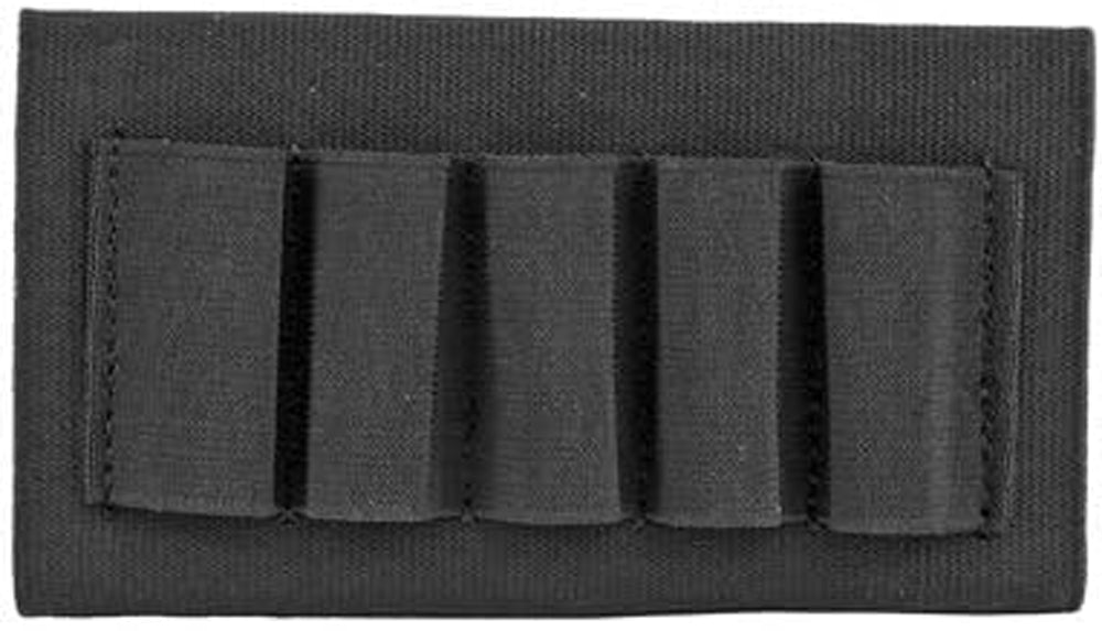 Uncle Mike's Open Style Shotgun Buttstock Shell Holder - Black