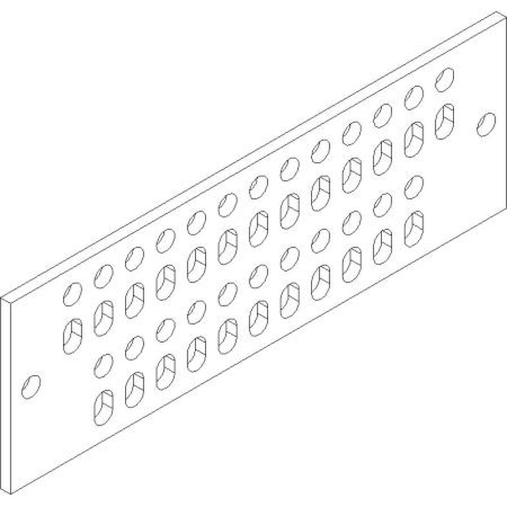 HARGER WSGB-4X12 Universal 4x12x1/4" Solid Copper Ground Bar.Includes 26 Pairs of 7/16" Pre-Drilled Universal Lug Holes.Mounting Hardware Not