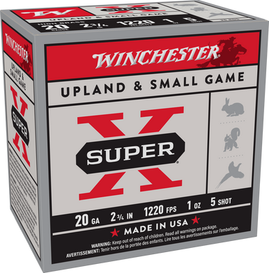 Winchester Ammo Super-X High Brass Game 20 Gauge 2.75" 1 oz 5 Shot