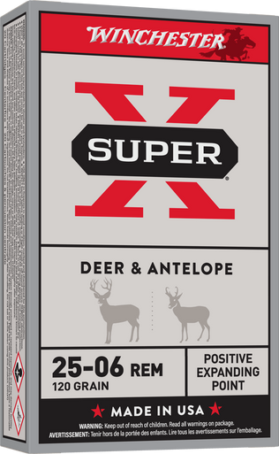 Winchester Super-X 25-06 Rem 120 gr Positive Expanding Point Rifle Ammunition 20 rds