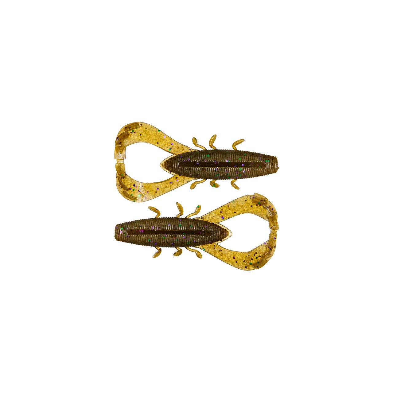 Yamamoto Nuki Bug - 3.5" Green Pumpkin Green & Purple