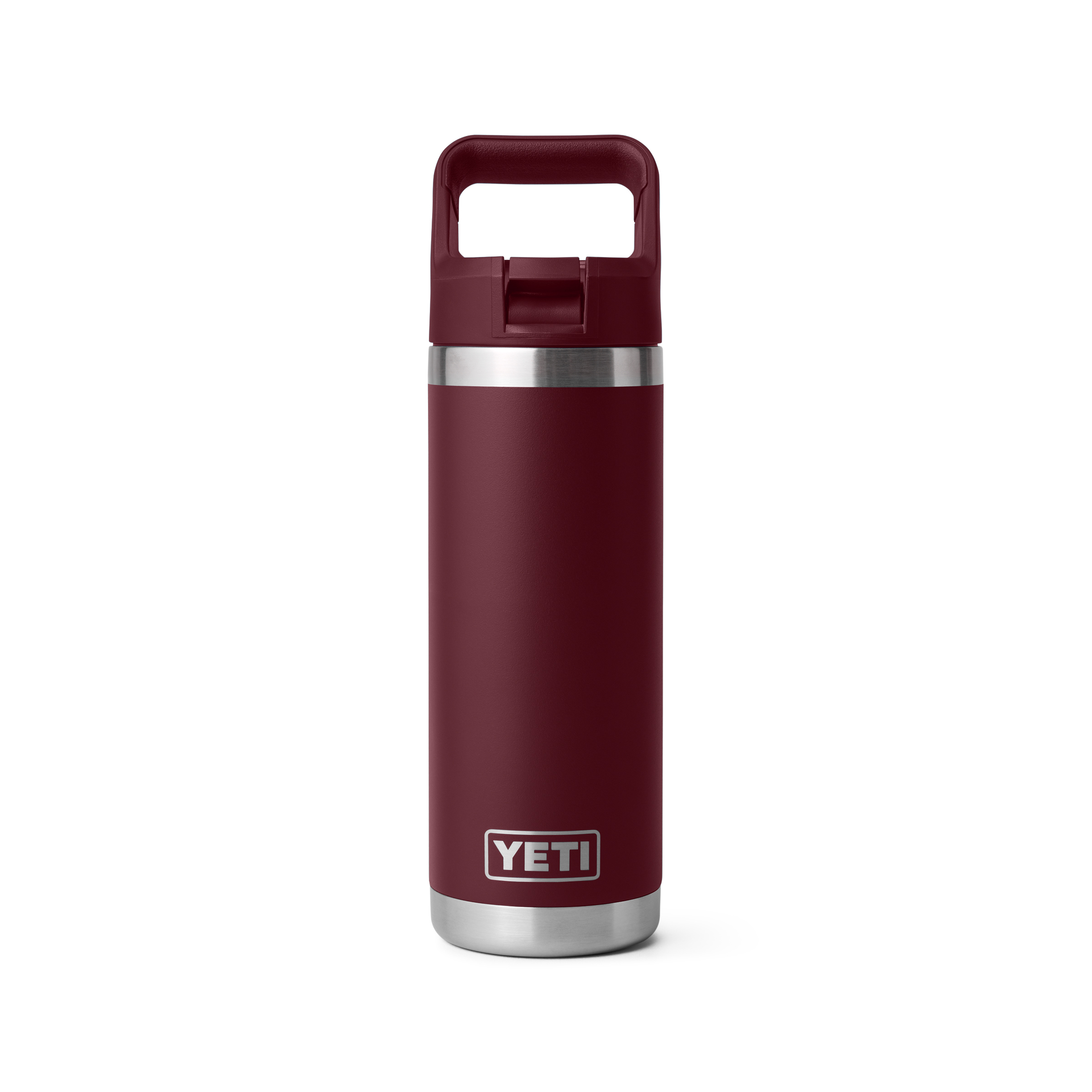 YETI Rambler 18 oz Bottle w/Color-Matched Straw Cap - Wild Vine Red