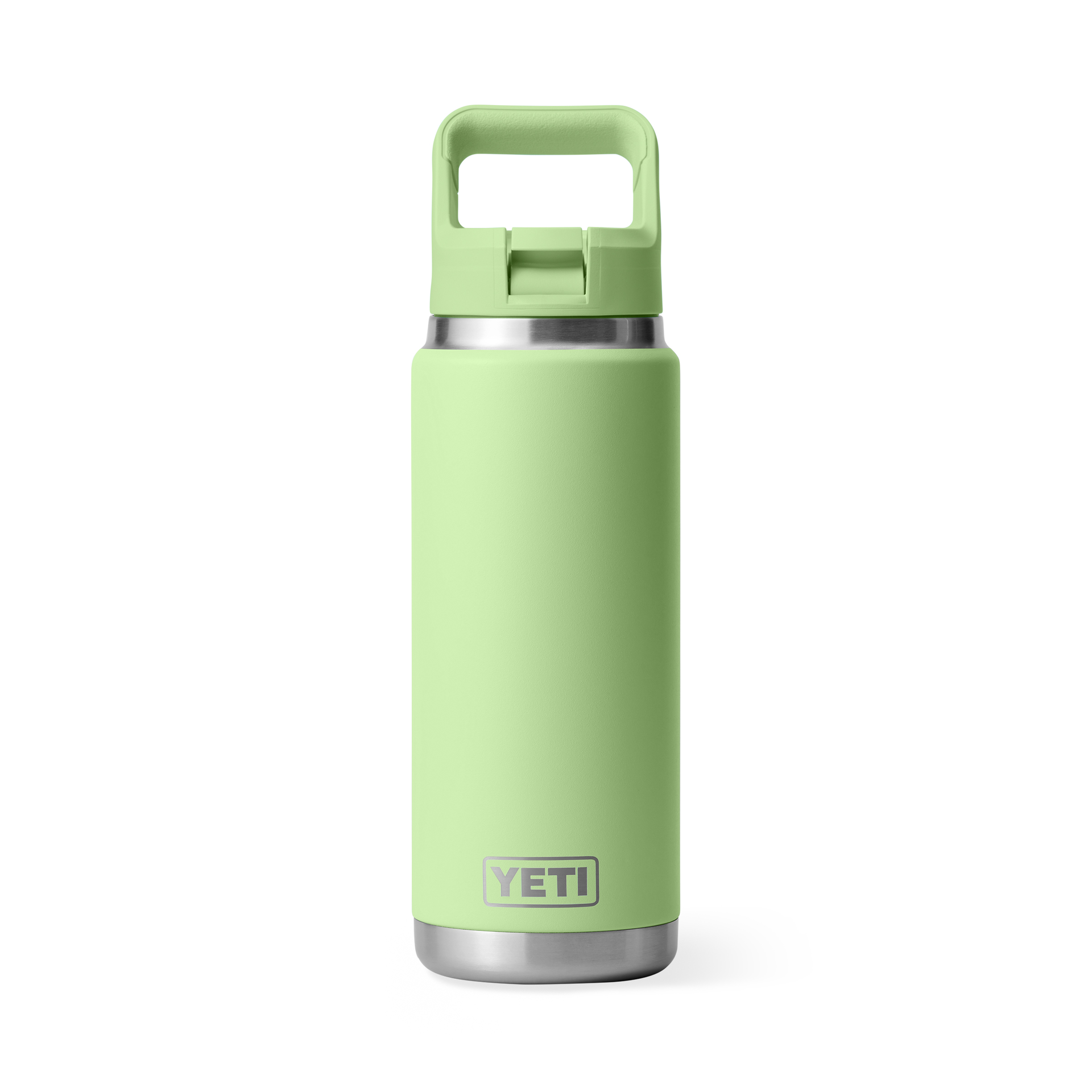 Yeti Rambler 26 oz. Water Bottle w/Color-Matched Straw Cap - Key Lime