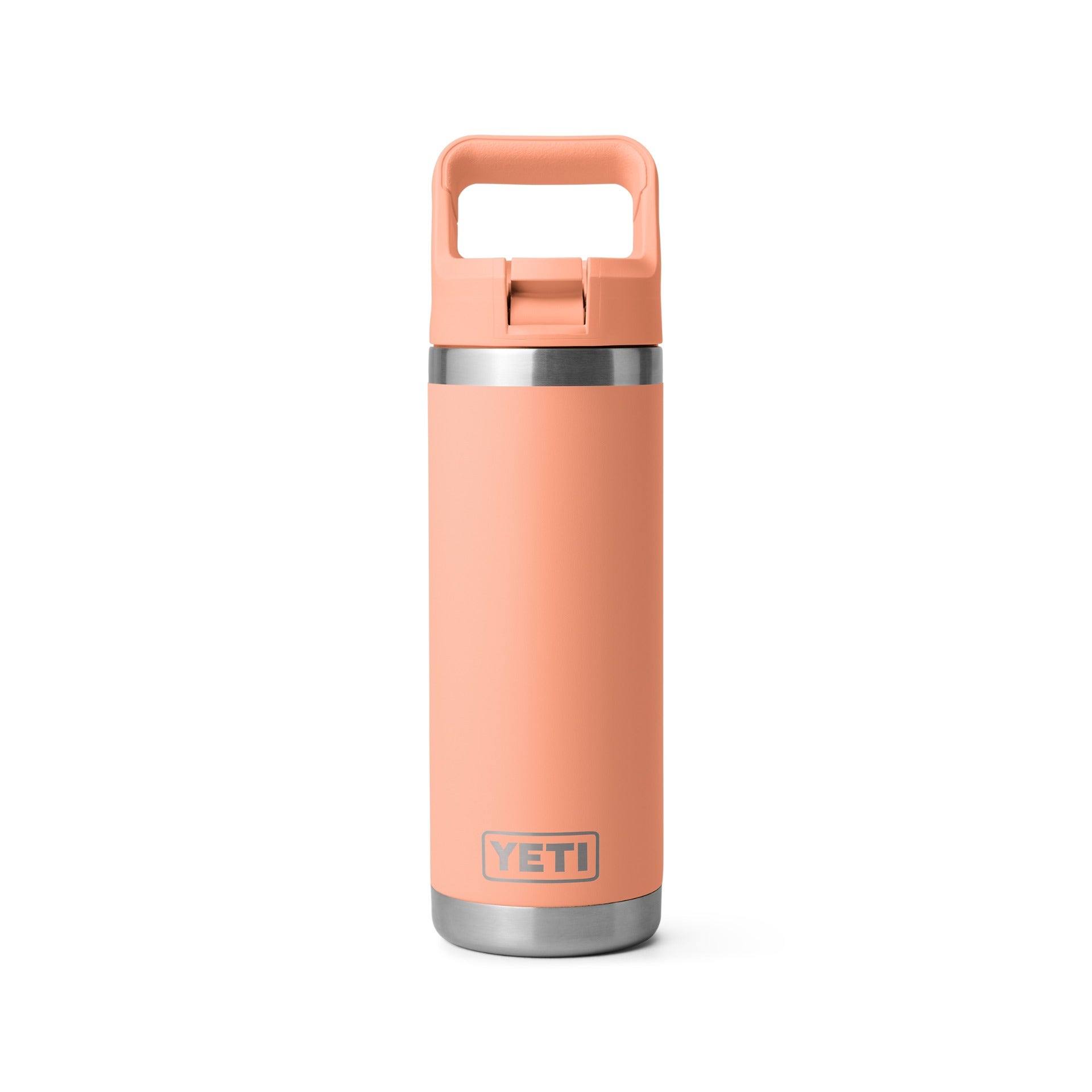 YETI Rambler 18 oz Bottle w/Color-Matched Straw Cap - Lowcountry Peach