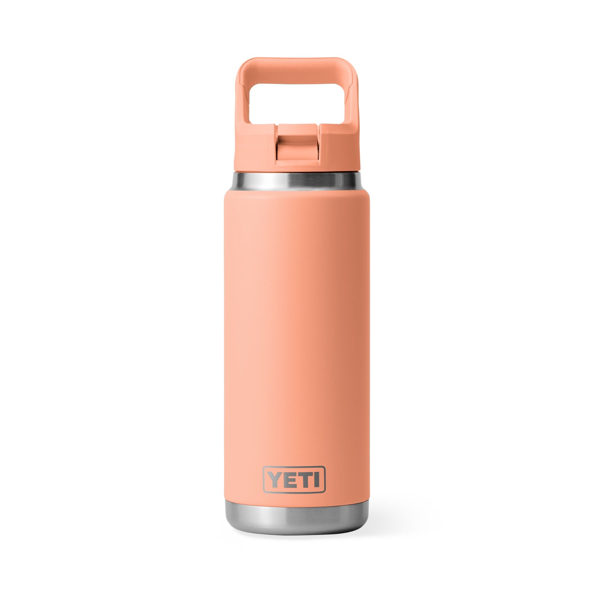 Yeti Rambler 26 oz. Water Bottle w/Color-Matched Straw Cap - Lowcountry Peach