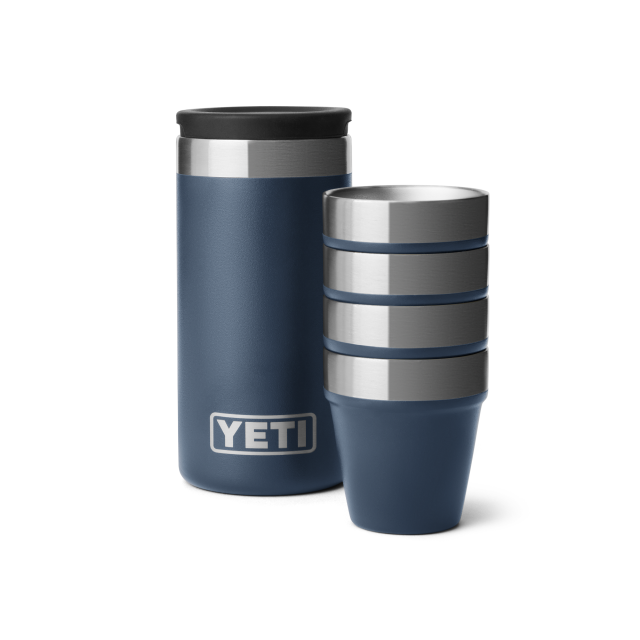YETI Shot Glasses and Case - Navy
