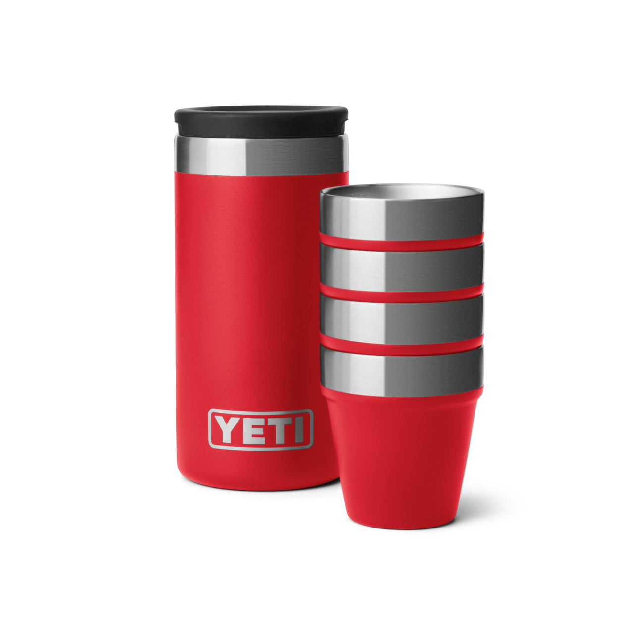 YETI Shot Glasses and Case - Rescue Red