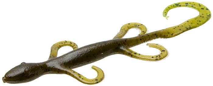 Zoom 6" Lizard - Green Pumpkin Chartreuse