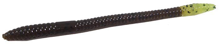 Zoom Finesse Worm - Green Pumpkin Chartreuse