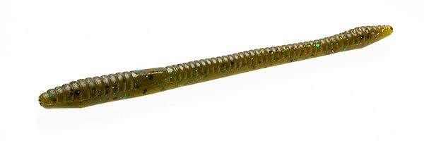Zoom Finesse Worm - Green Pumpkin Green
