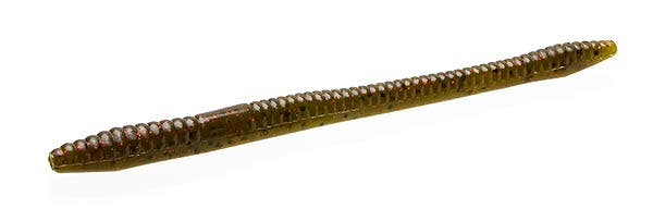 Zoom Finesse Worm - Green Pumpkin Red