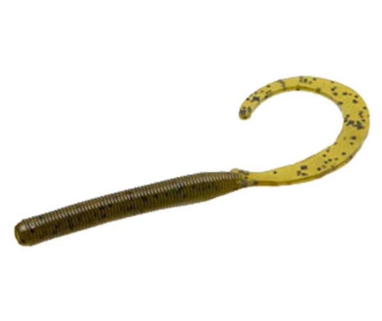 Zoom Curly Tail Worm - Green Pumpkin