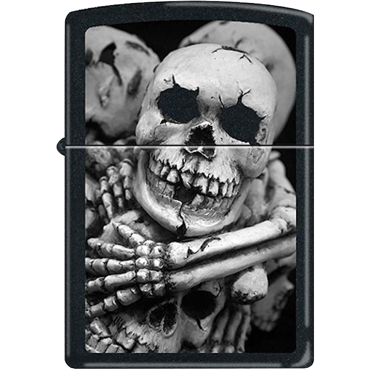 Zippo Till Death Do Us Part Black Matte Pocket Lighter
