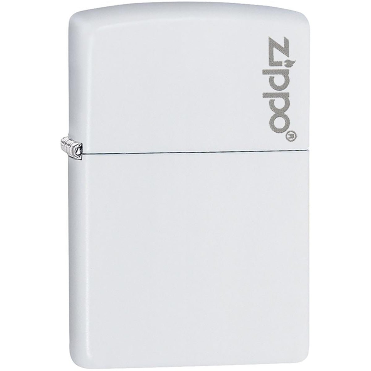 Zippo Logo Matte Pocket Lighter - White