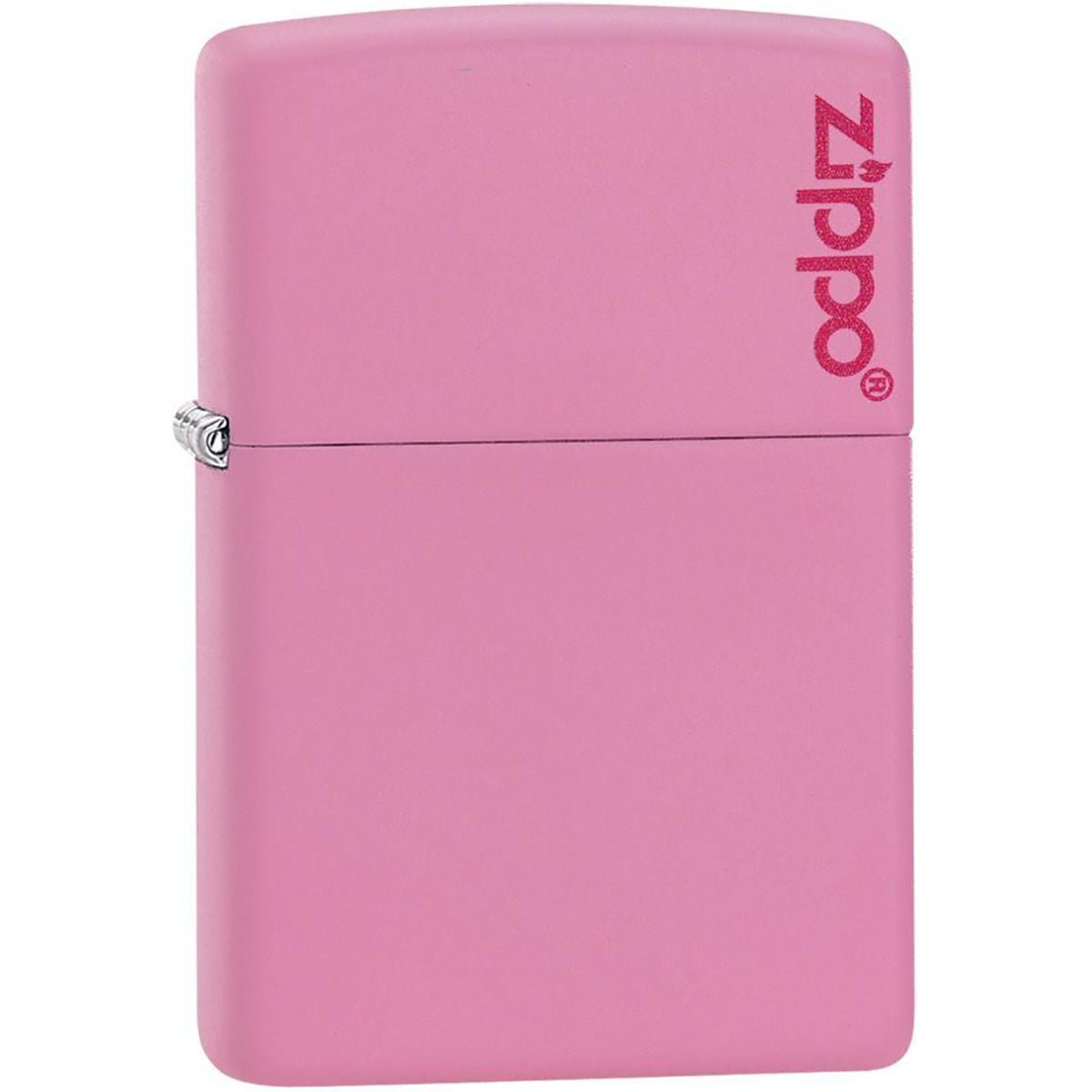 Zippo Logo Matte Pocket Lighter - Pink