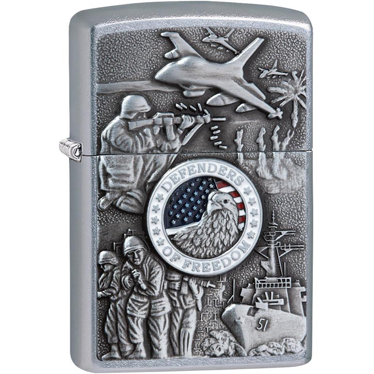 Zippo Joined Forces Emblem Pocket Lighter