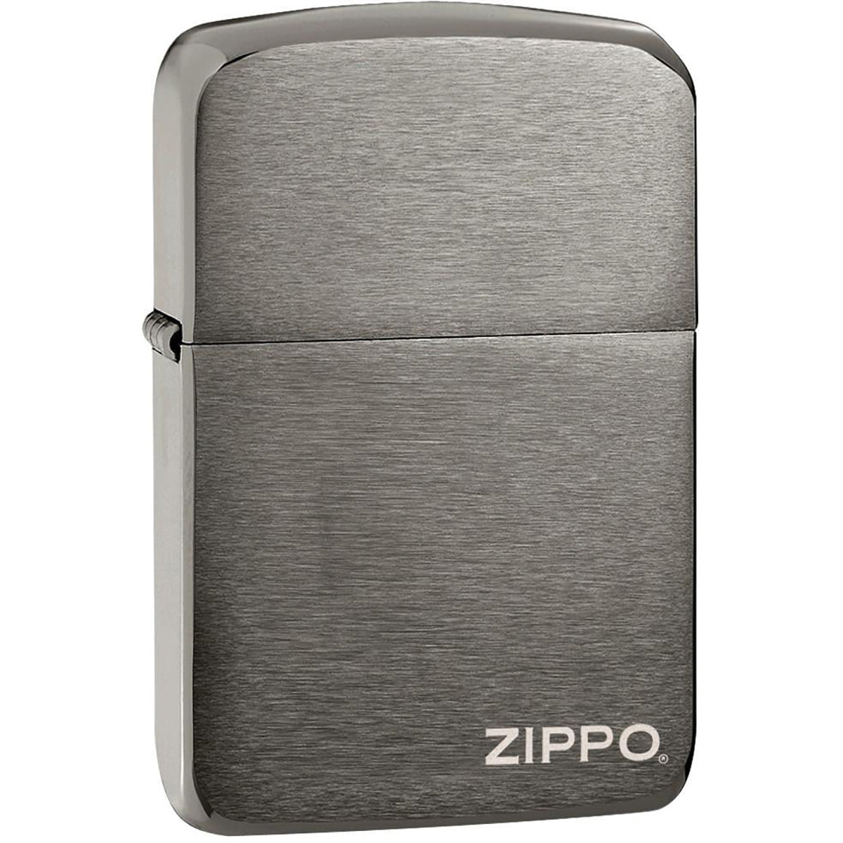 Zippo 1941 Replica Pocket Lighter with Logo - Black Ice