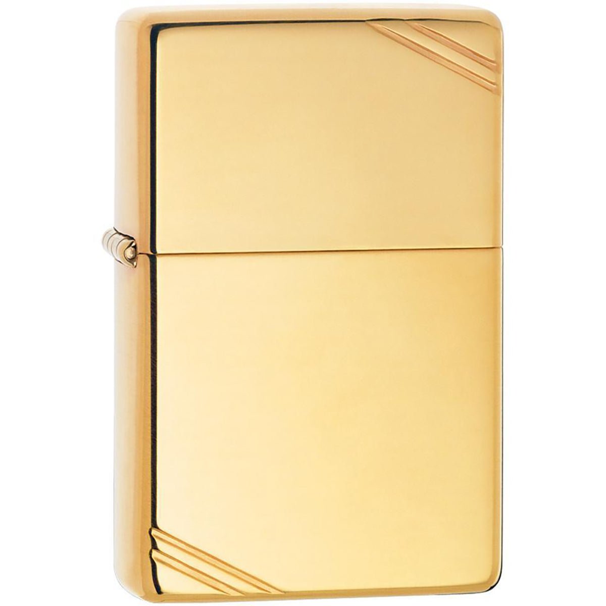 Zippo Vintage Series High Polished Brass with Slashes Pocket Lighter