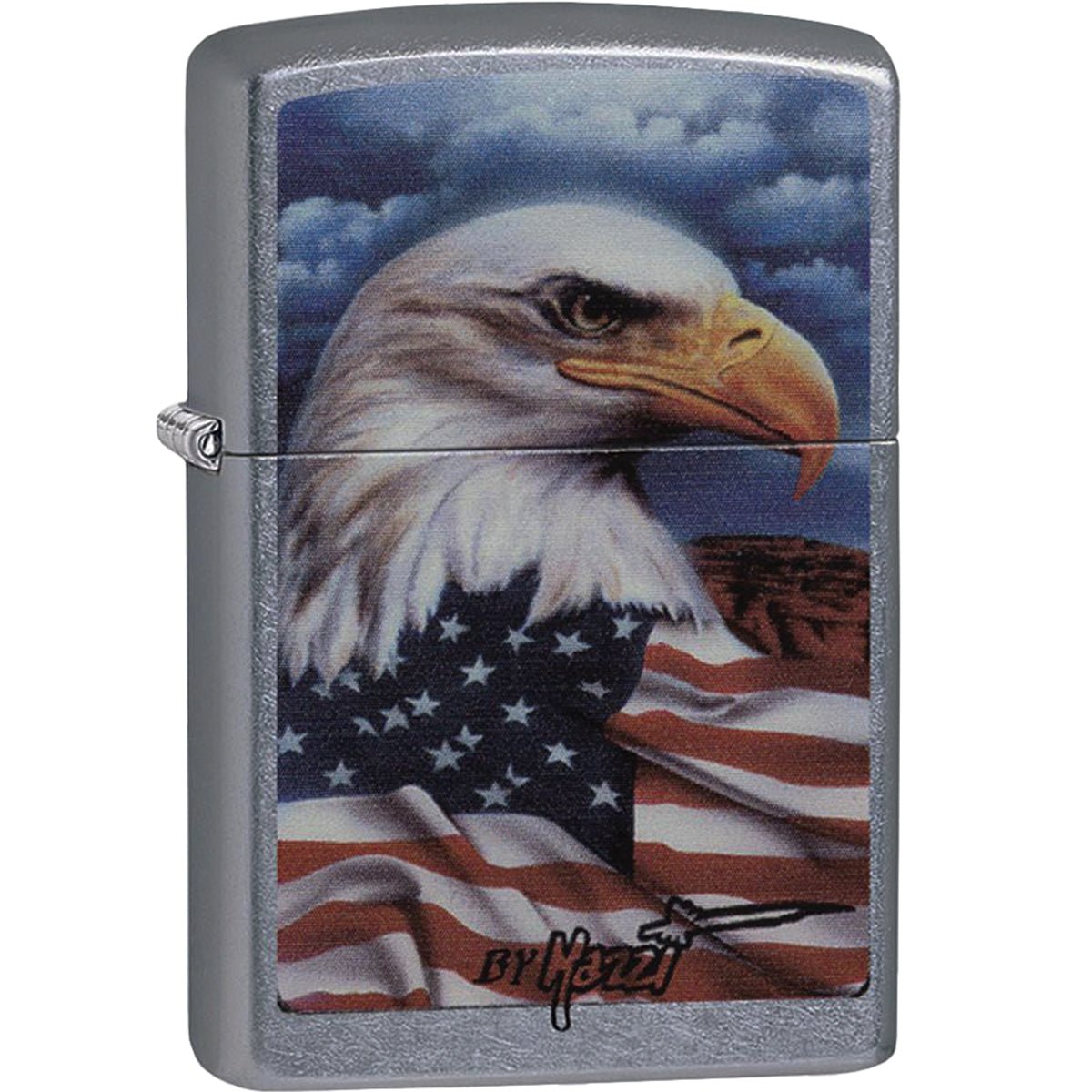 Zippo Mazzi Freedom Watch Street Chrome Windproof Pocket Lighter