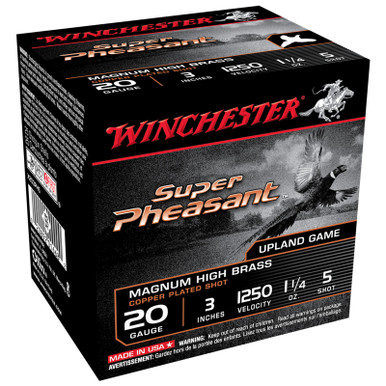 Winchester X203PH5 Super Pheasant Magnum HB 20 Gauge 3" 1 1/4 oz 5 Shot 25 Rounds