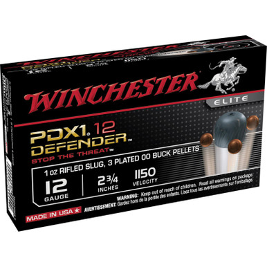 Winchester S12PDX1 Defender 12 Gauge 2.75" slug,00-Buck combo 10 Rounds