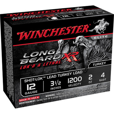 Winchester STLB12L4 Long Beard XR SL 12 Gauge 3.5" 2 oz 4 Shot 10 Rounds
