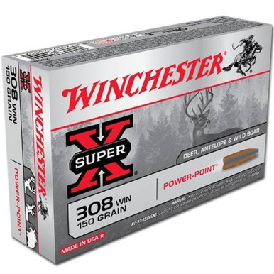 Winchester X3085 SuperX 308 150 GR Power Point 20 Rounds