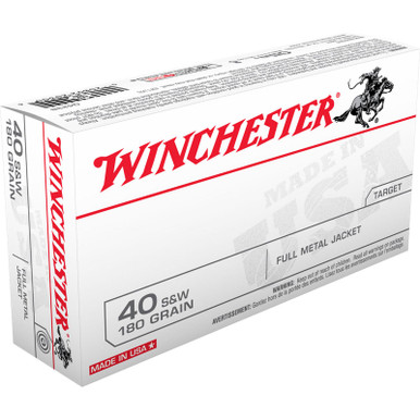Winchester Q4238 USA 40 S&W 180 GR FMJ 50 Rounds
