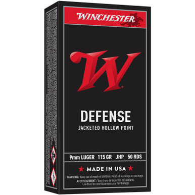 Winchester USA9JHP USA 9mm 115 GR JHP 50 Rounds