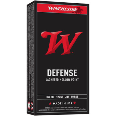 Winchester USA357SJHP USA 357 Sig 125 GR JHP 50 Rounds