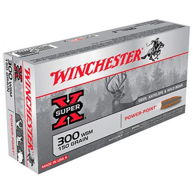 Winchester X300WSM1 Super X 300 WSM Jacketed Power Point 150 GR 20 Rounds
