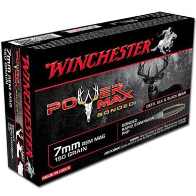 Winchester X7MMR1BP PM Bonded 7mm Rem Mag 150 GR Protected Hollow Point 20 Rounds