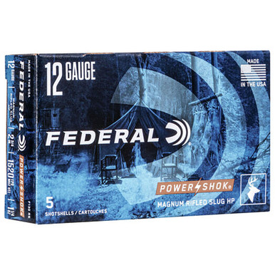 Federal Power-Shok 12 Gauge 2.75" 00 Buck 5 Rounds