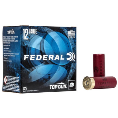 Federal TGL129 Top Gun 12 Gauge 2.75" 1- 1/8 oz 9 Shot 25 Rounds